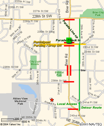 Parade Map - Click Here for a larger view